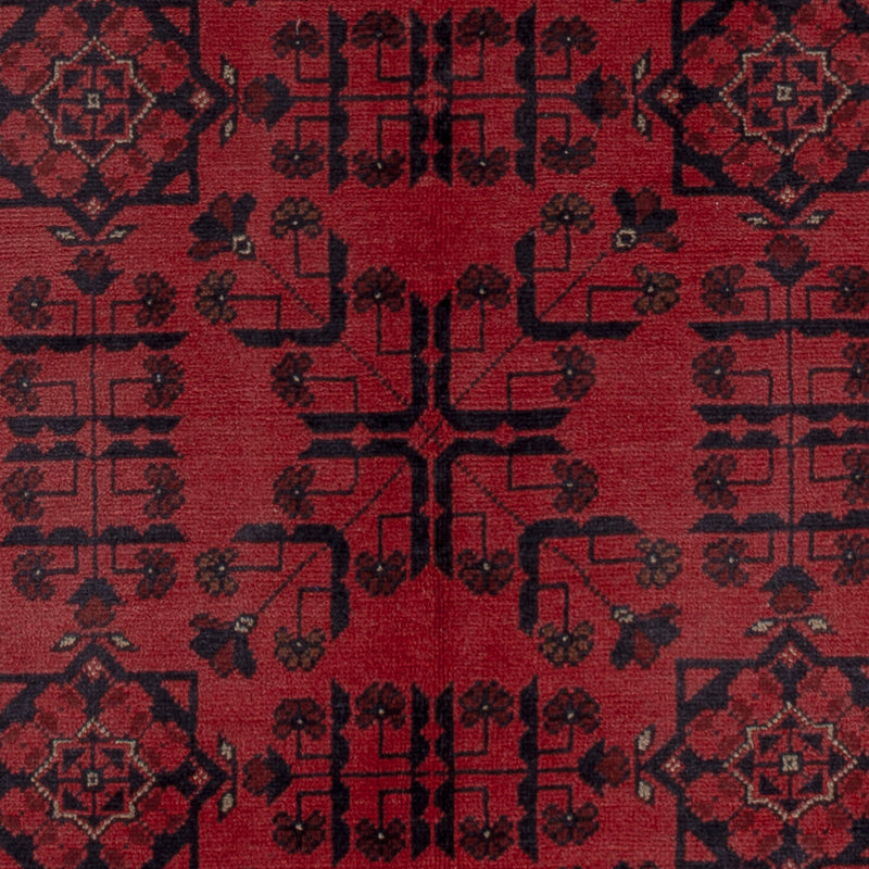 Afghan Teppich - Kunduz - 198 x 150 cm - rot