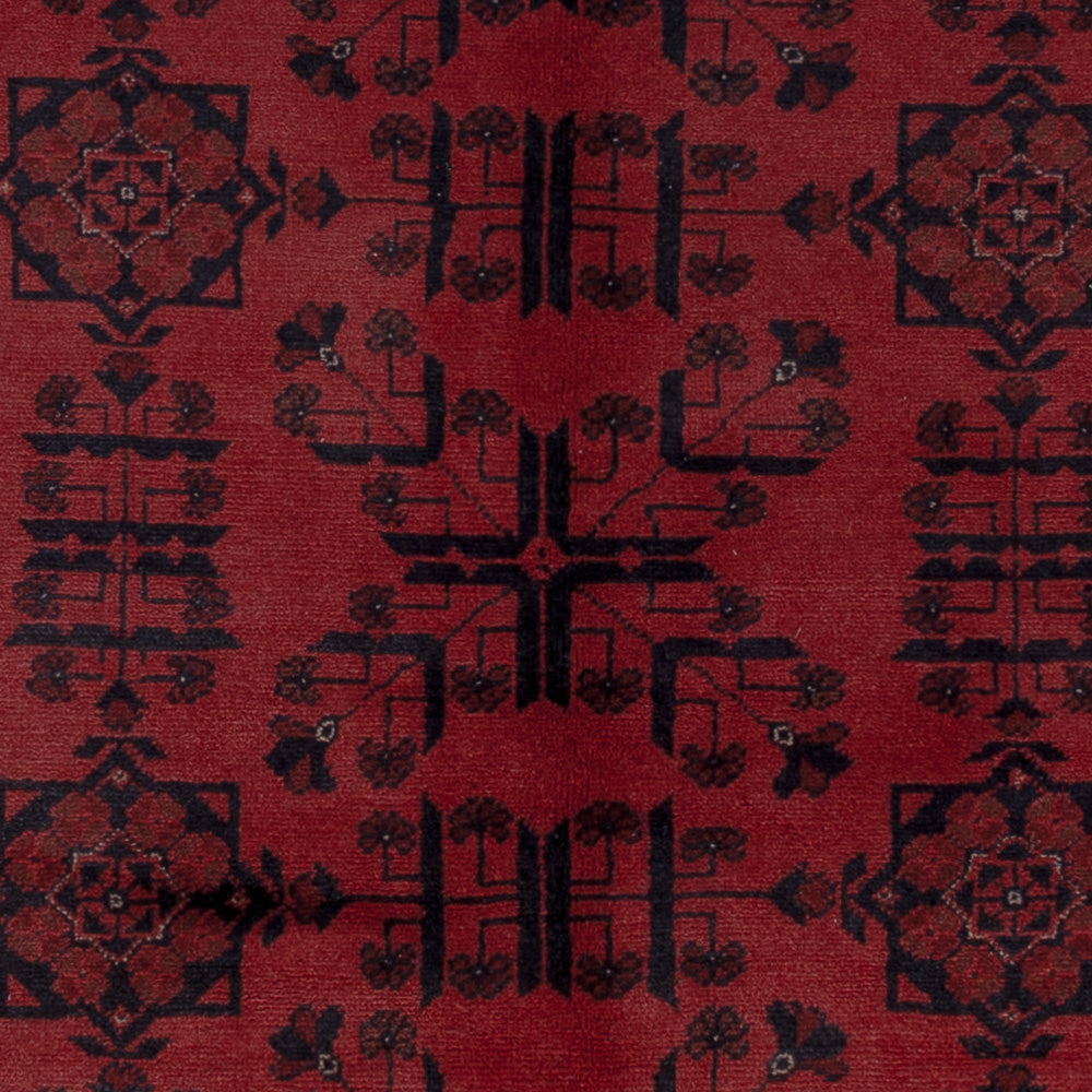 Afghan Teppich - Kunduz - 207 x 148 cm - rot