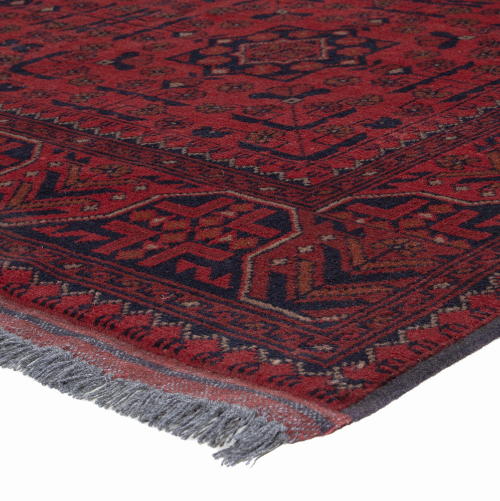 Afghan Teppich - Kunduz - 202 x 146 cm - rot