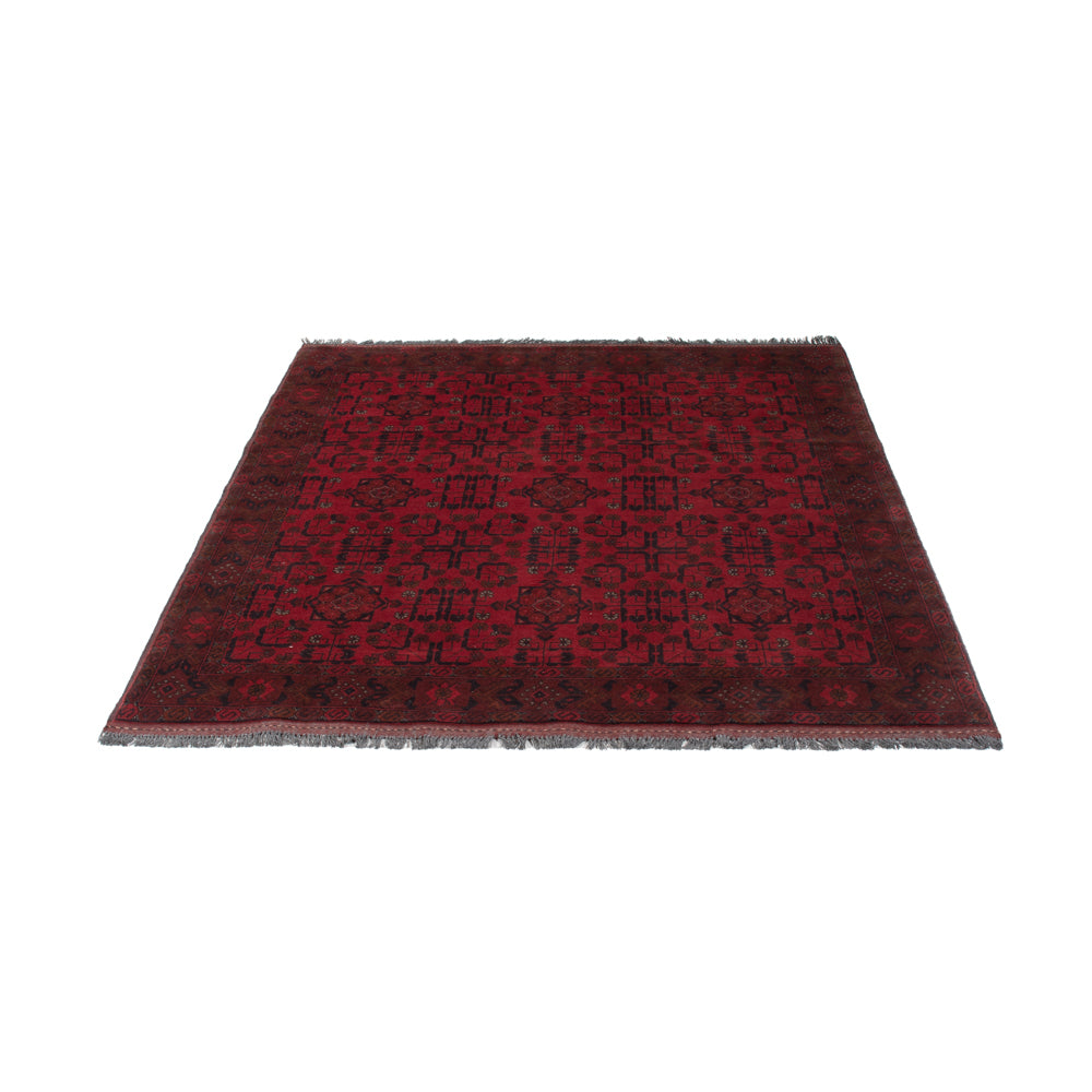 Afghan Teppich - Kunduz - 197 x 153 cm - rot