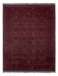 Afghan Teppich - 191 x 151 cm - rot