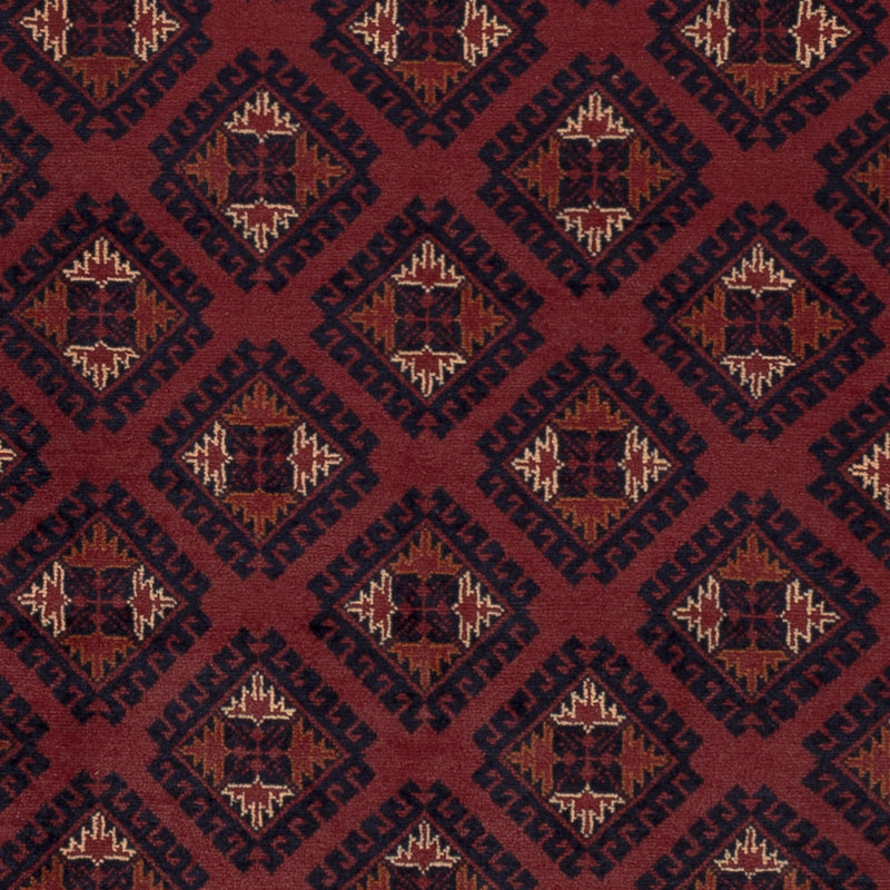 Afghan Teppich - 195 x 147 cm - rot