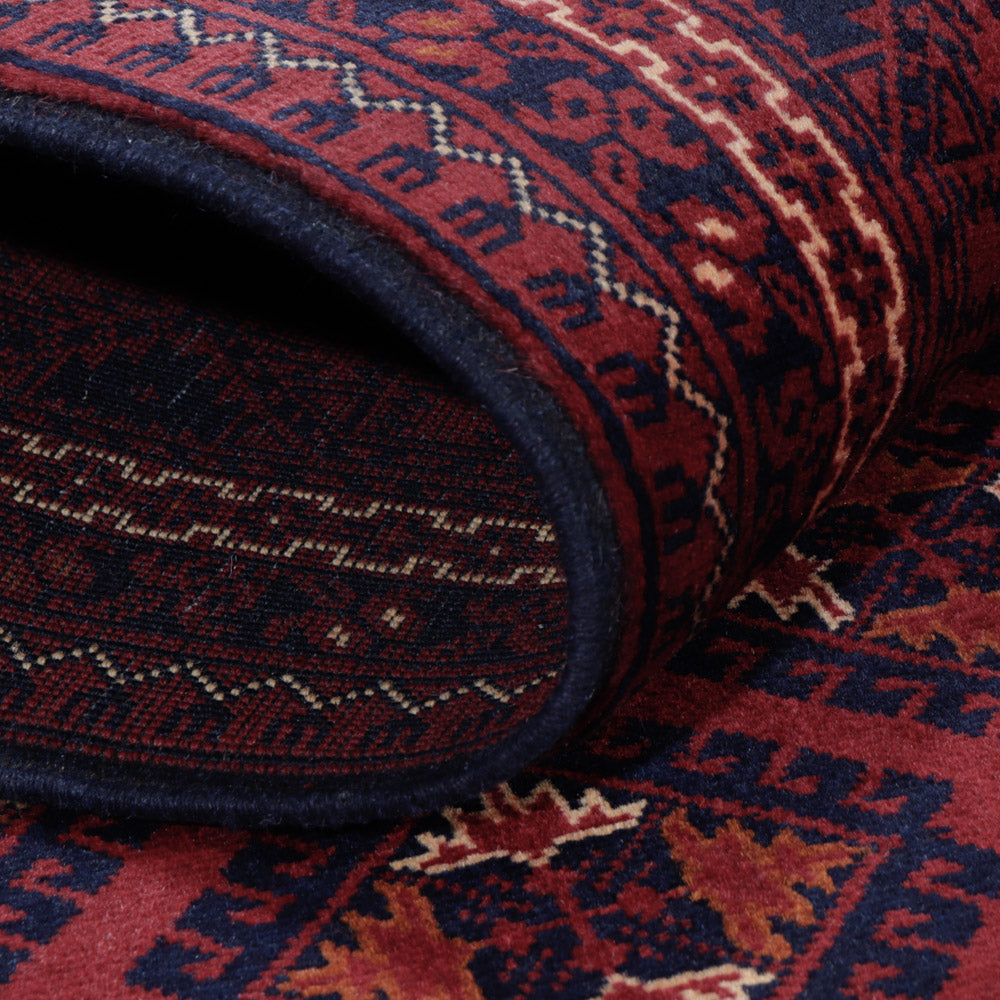 Afghan Teppich - 195 x 147 cm - rot