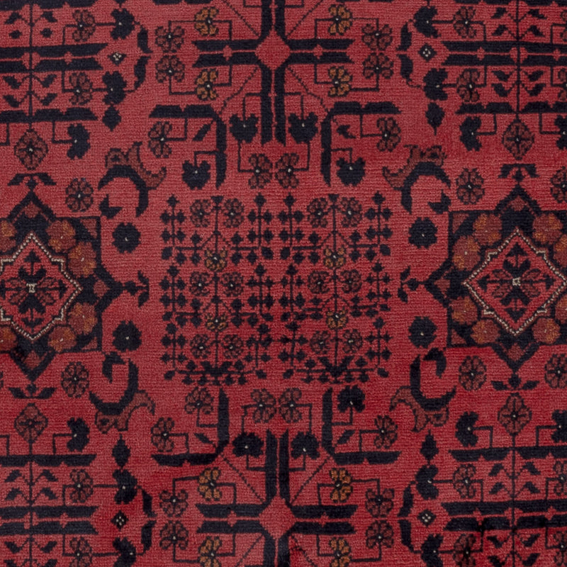 Afghan Teppich - Kunduz - 197 x 154 cm - rot