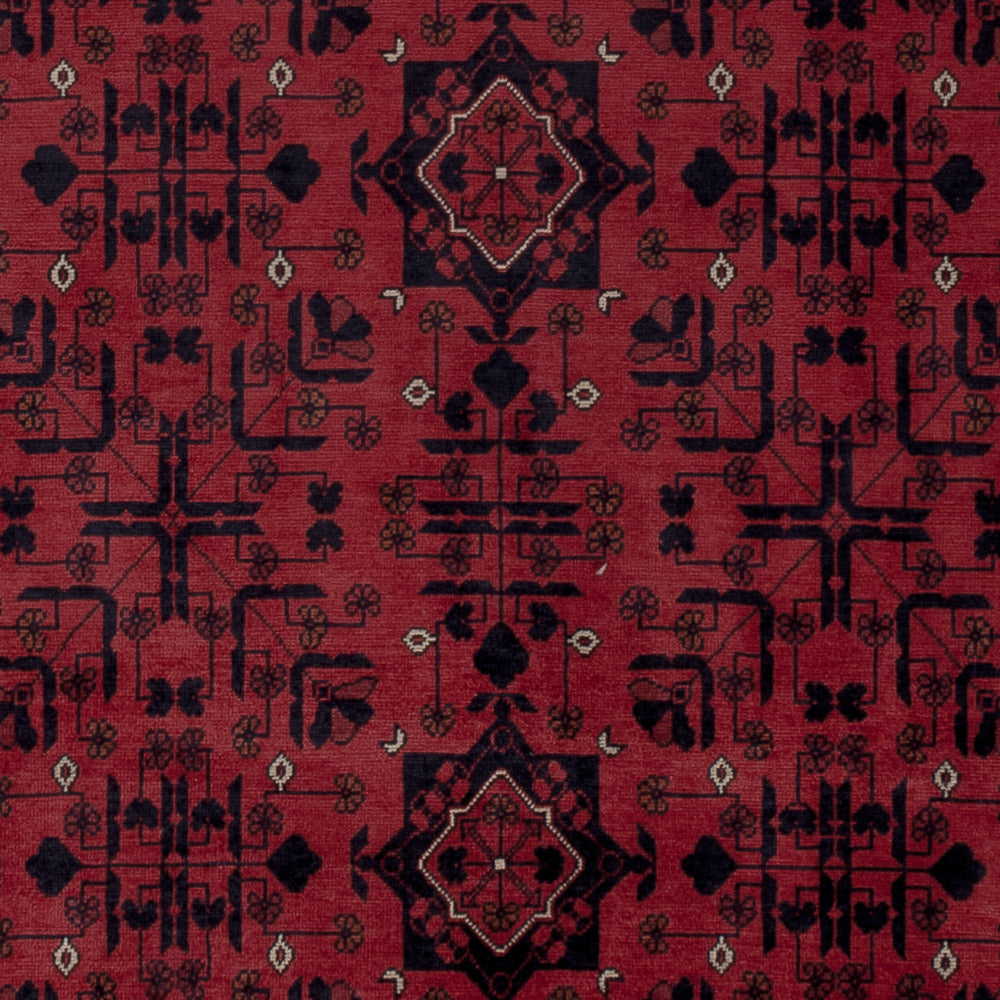 Afghan Teppich - Royal - 193 x 149 cm - rot