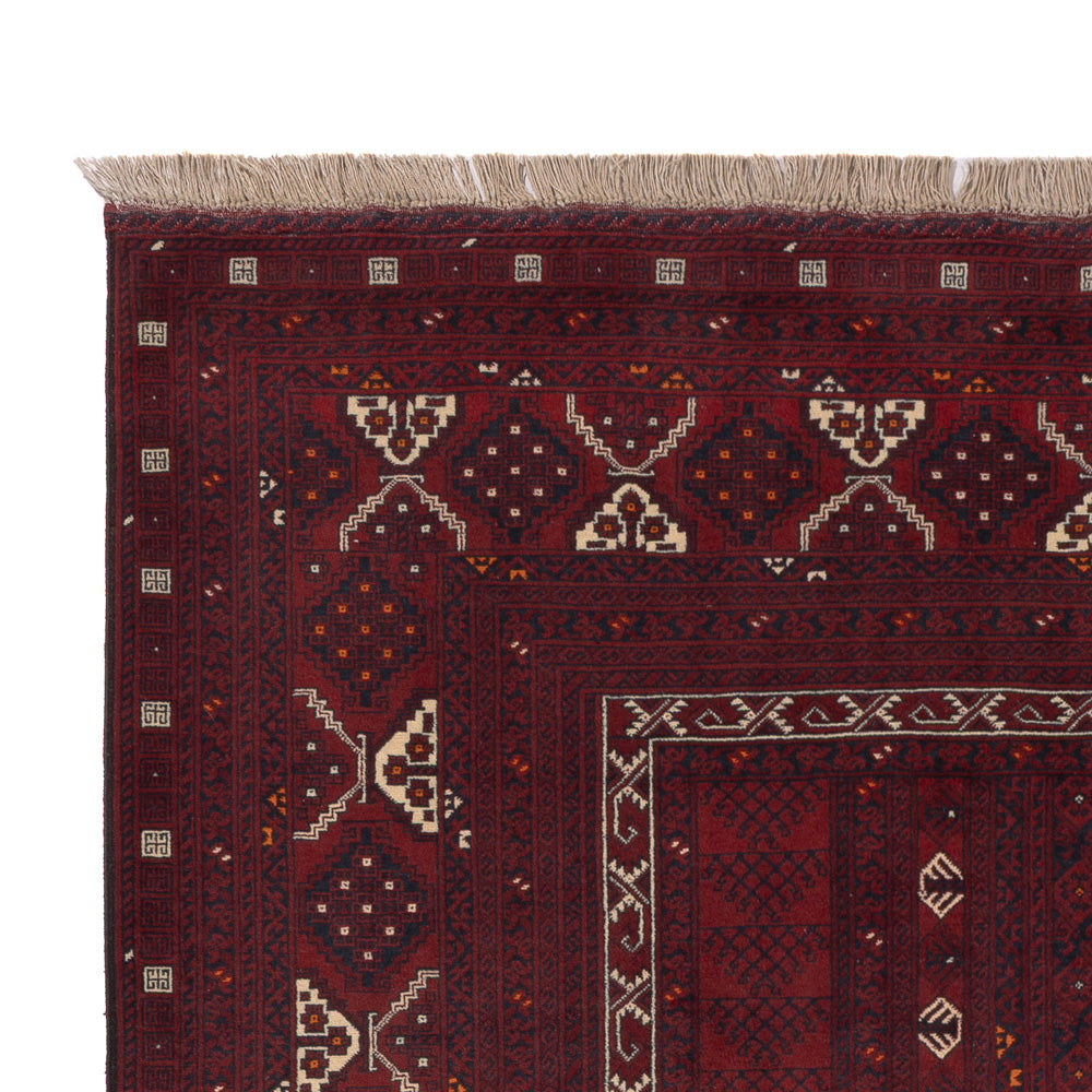 Afghan Teppich - 249 x 160 cm - rot
