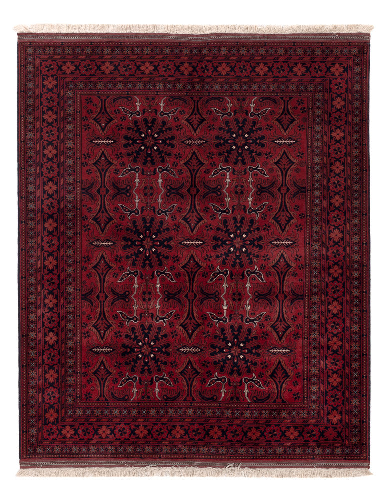 Afghan Teppich - Royal - 187 x 150 cm - rot