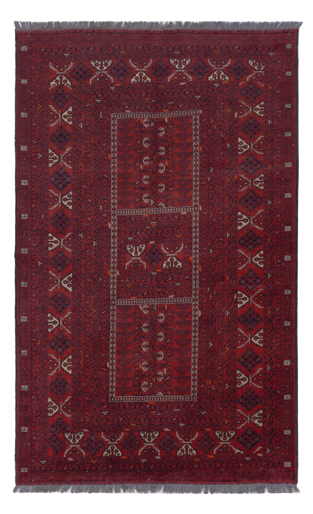 Afghan Teppich - 252 x 154 cm - rot