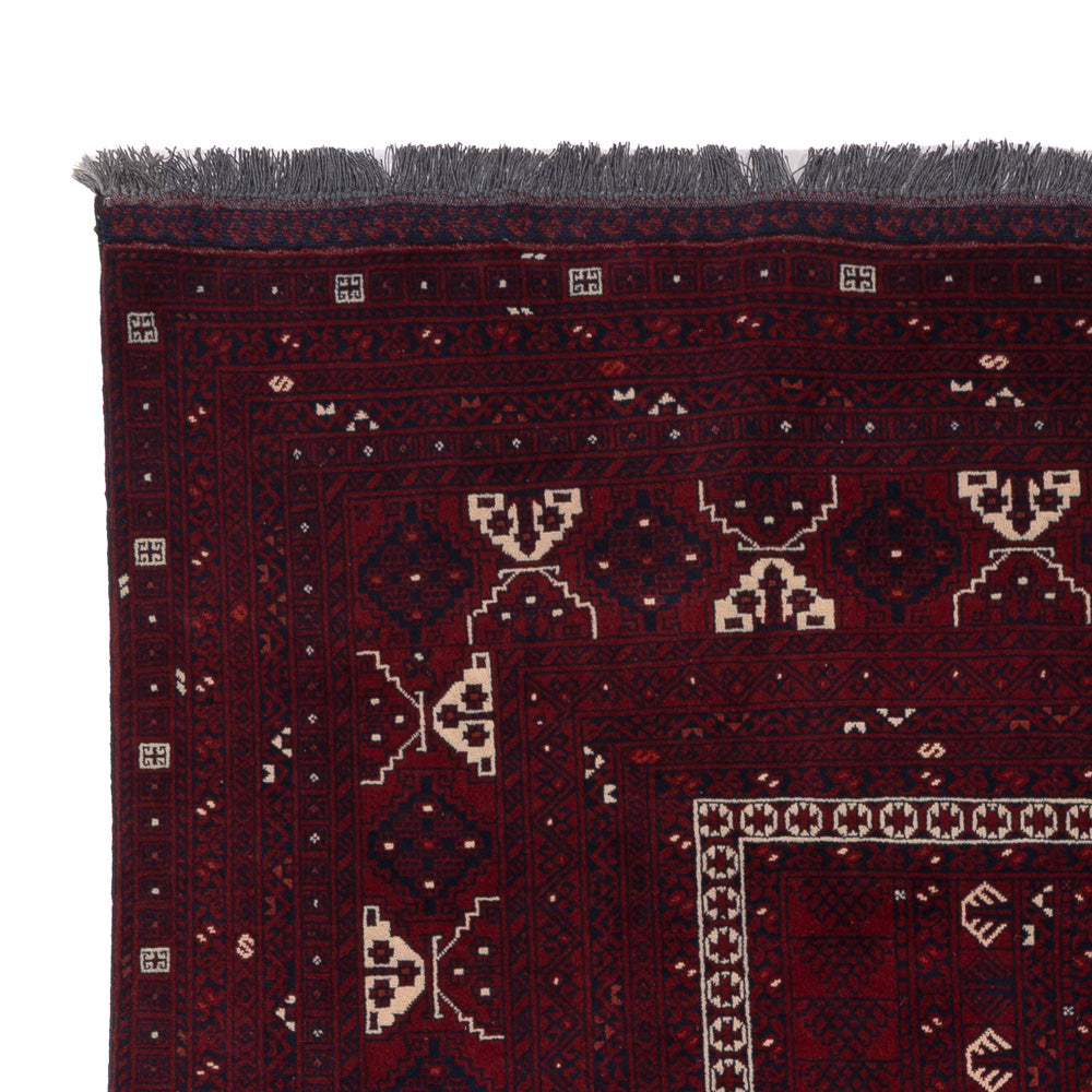 Afghan Teppich - 258 x 159 cm - rot