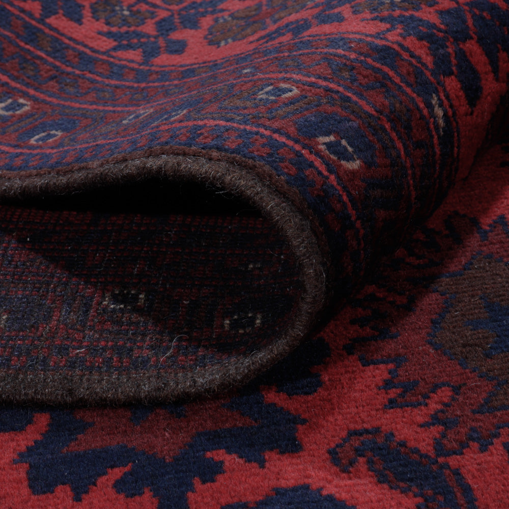 Afghan Teppich - Kunduz - 200 x 156 cm - rot