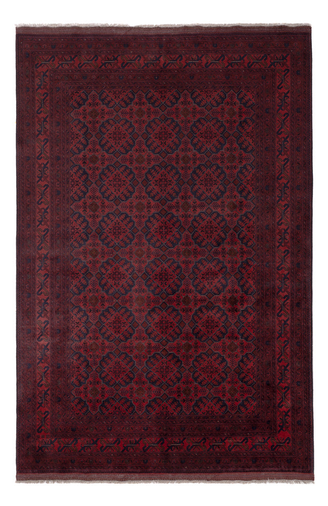 Afghan Teppich - Kunduz - 295 x 193 cm - rot