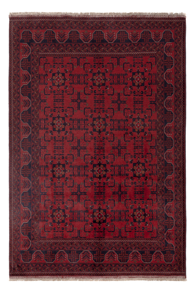 Afghan Teppich - Kunduz - 296 x 205 cm - rot