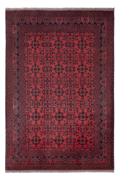 Afghan Teppich - Kunduz - 201 x 295 cm - rot