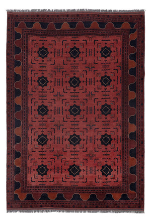 Afghan Teppich - Kunduz - 295 x 204 cm - rot