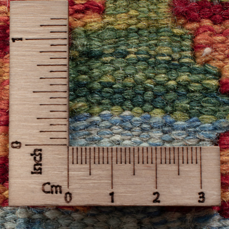 Läufer Kelim - Splash - 197 x 64 cm - mehrfarbig