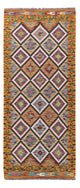 Läufer Kelim - Splash - 84 x 197 cm - mehrfarbig