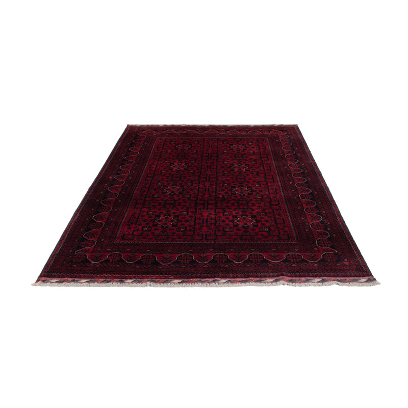 Afghan Teppich - Kunduz - 238 x 168 cm - dunkelrot