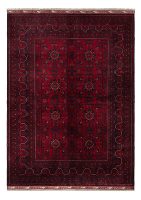 Afghan Teppich - Kunduz - 244 x 170 cm - dunkelrot