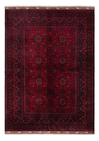 Afghan Teppich - Kunduz - 244 x 170 cm - dunkelrot