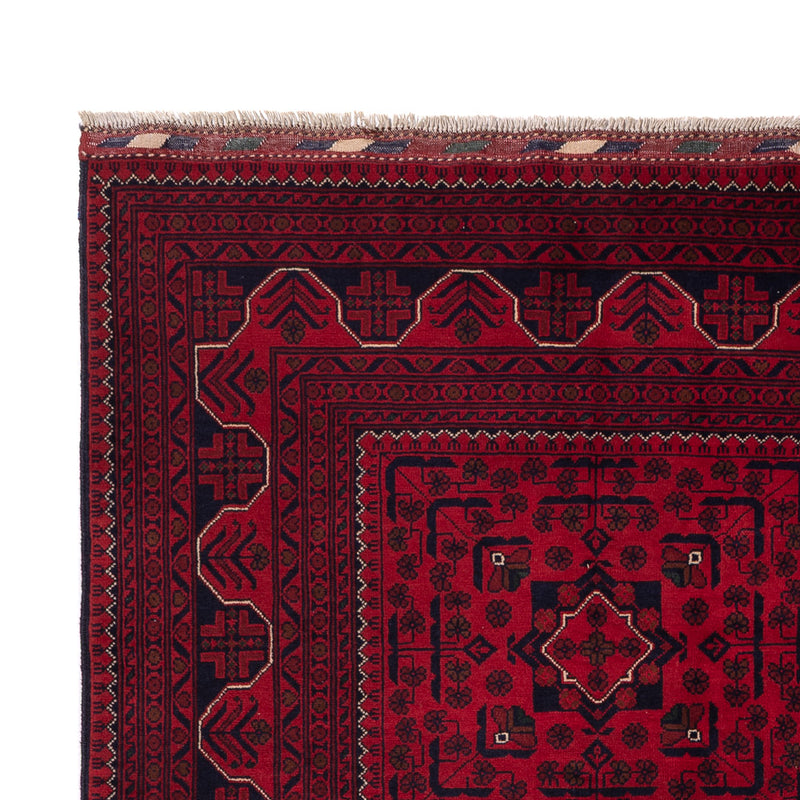 Afghan Teppich - Kunduz - 235 x 167 cm - dunkelrot