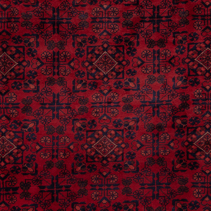 Afghan Teppich - Kunduz - 237 x 175 cm - dunkelrot