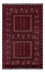 Afghan Teppich - 254 x 156 cm - dunkelrot