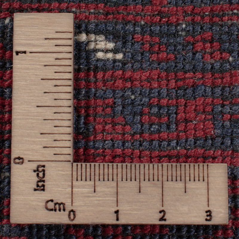 Afghan Teppich - 246 x 151 cm - dunkelrot