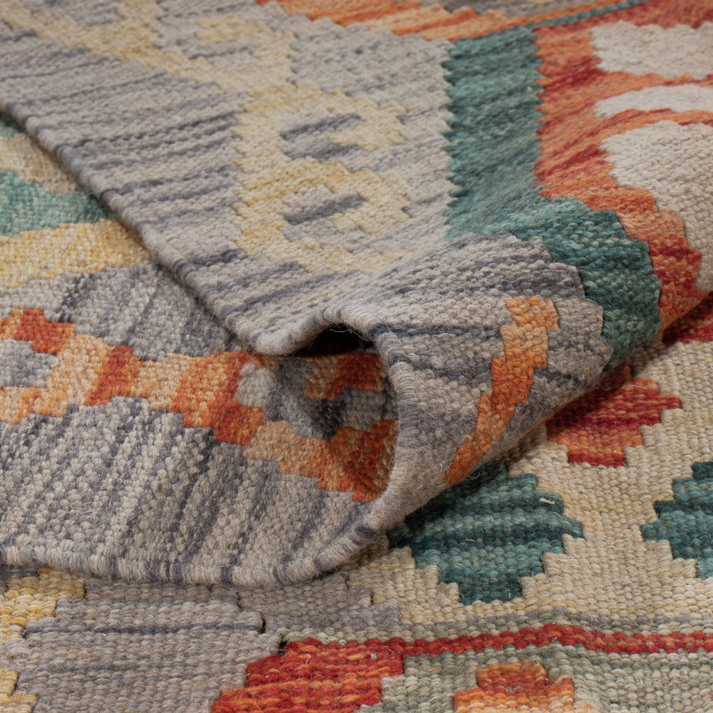 Kelim Teppich - Splash - 298 x 252 cm - mehrfarbig