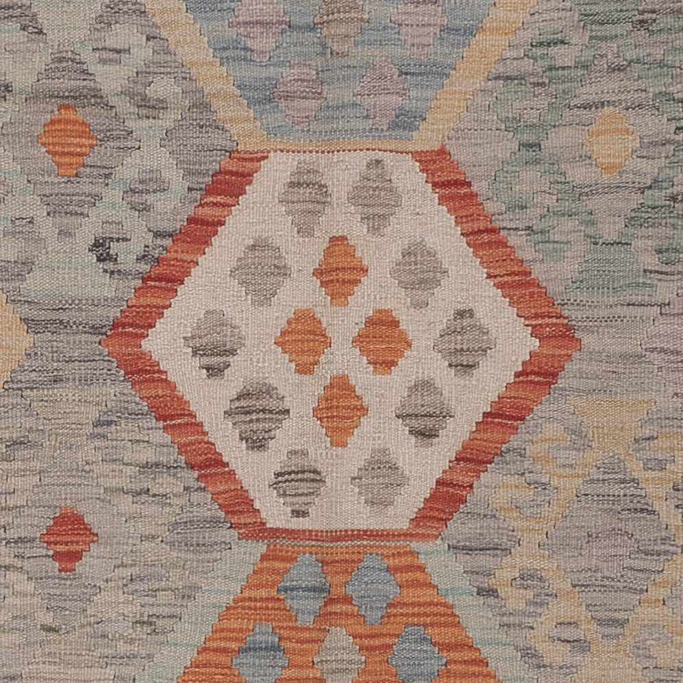 Kelim Teppich - Splash - 296 x 201 cm - mehrfarbig