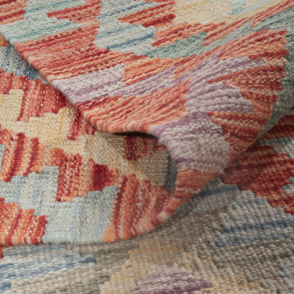 Kelim Teppich - Splash - 224 x 166 cm - mehrfarbig