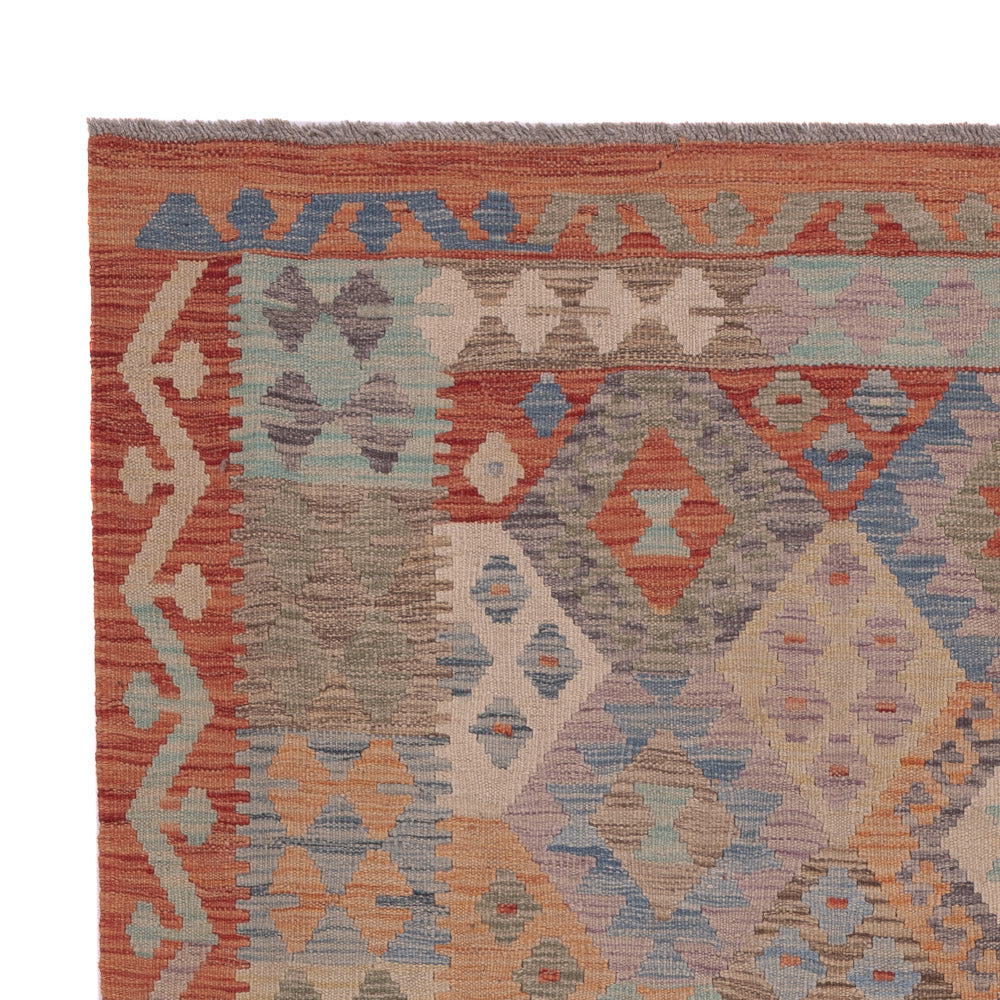 Kelim Teppich - Splash - 202 x 153 cm - mehrfarbig