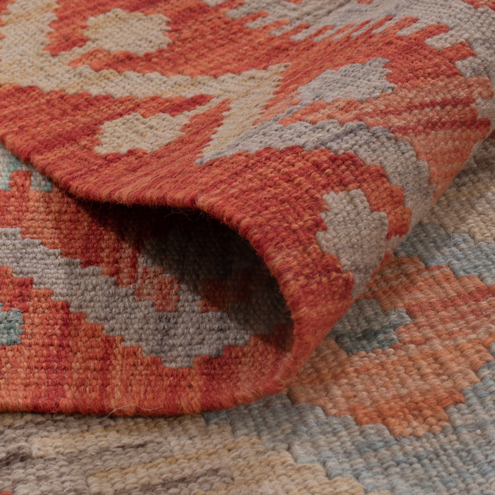 Kelim Teppich - Splash - 193 x 148 cm - mehrfarbig