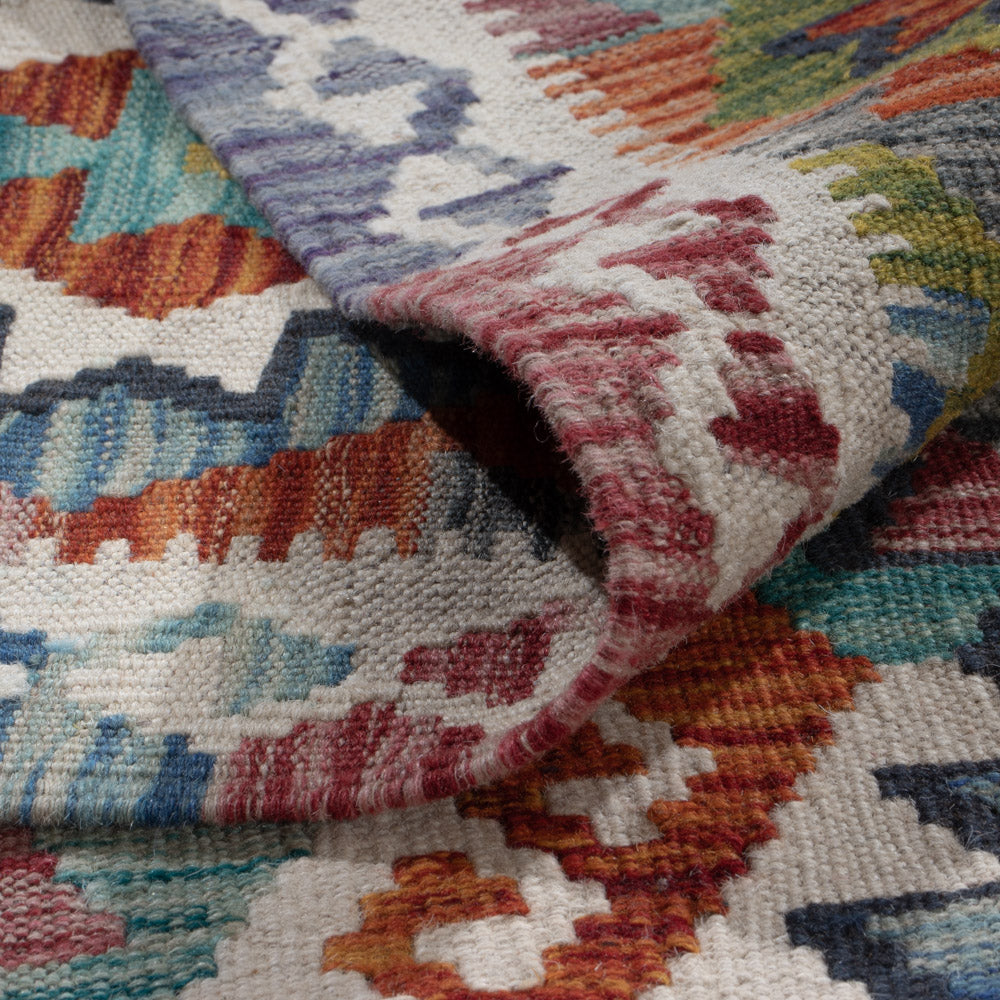 Kelim Teppich - Splash - 316 x 205 cm - mehrfarbig