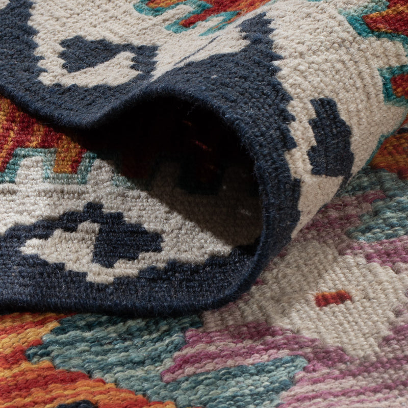 Kelim Teppich - Splash - 253 x 176 cm - mehrfarbig