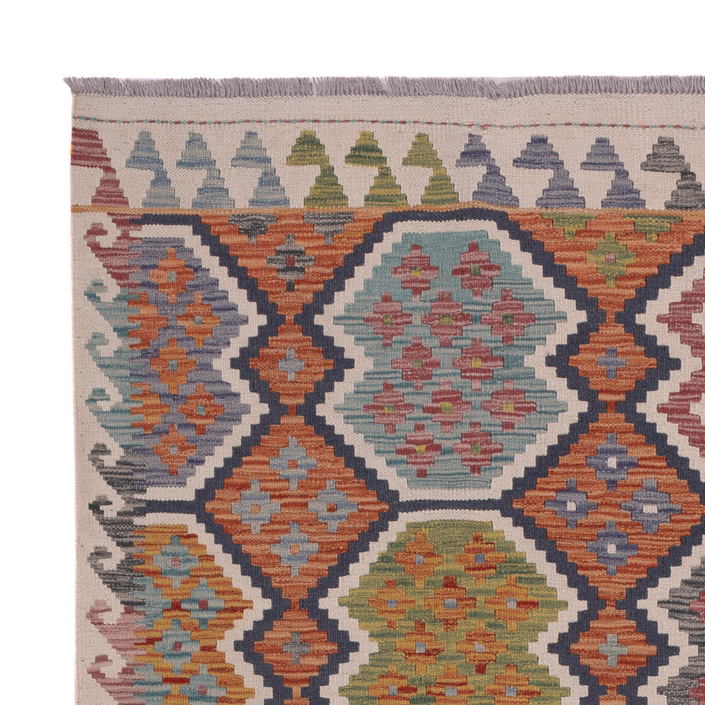 Kelim Teppich - Splash - 192 x 155 cm - mehrfarbig