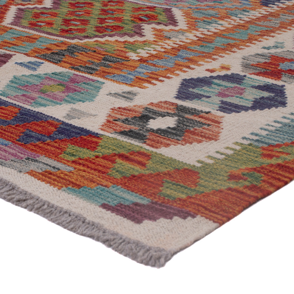 Kelim Teppich - Splash - 195 x 158 cm - mehrfarbig