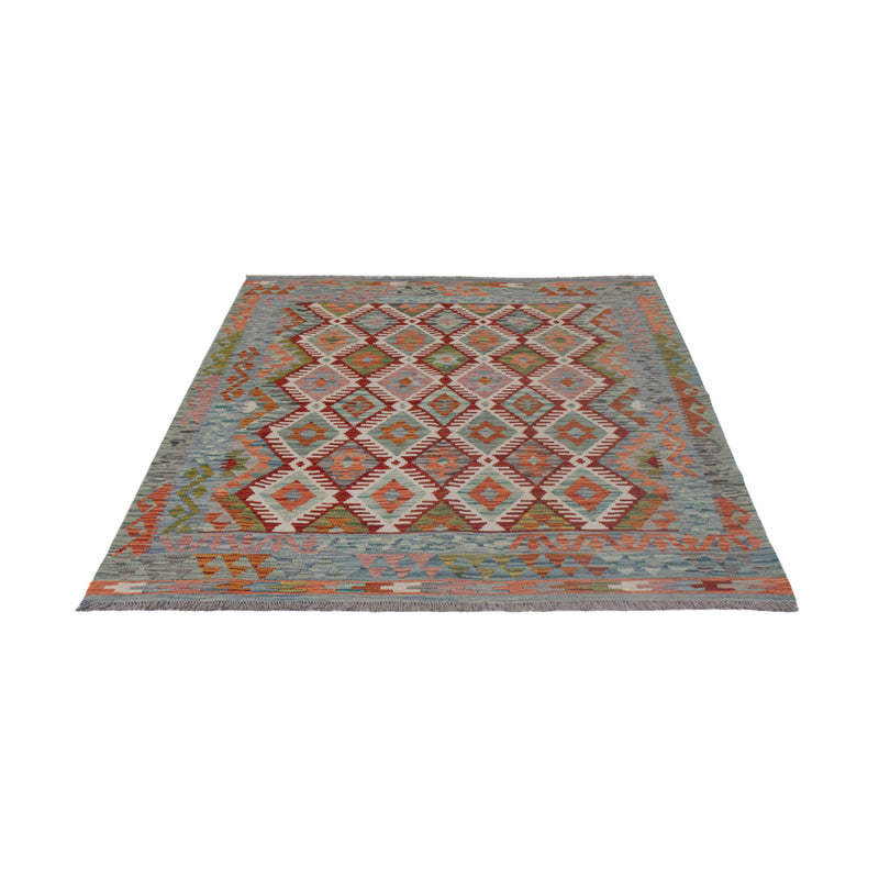 Kelim Teppich - Splash - 195 x 154 cm - mehrfarbig