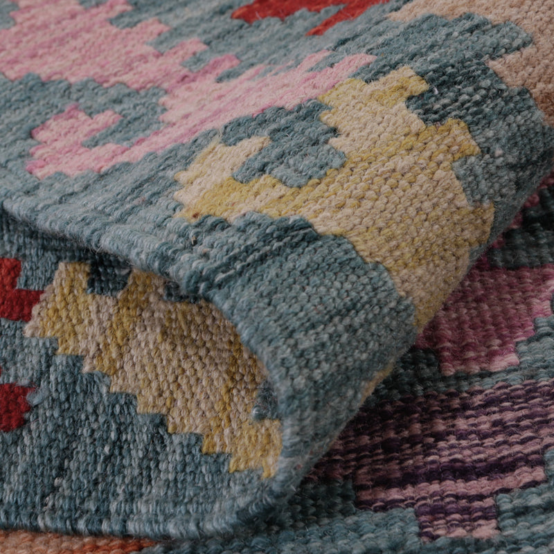 Kelim Teppich - Splash - 127 x 74 cm - mehrfarbig