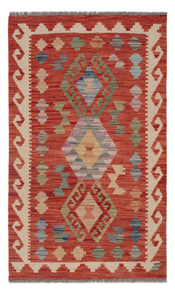 Kelim Teppich - Splash - 121 x 76 cm - mehrfarbig