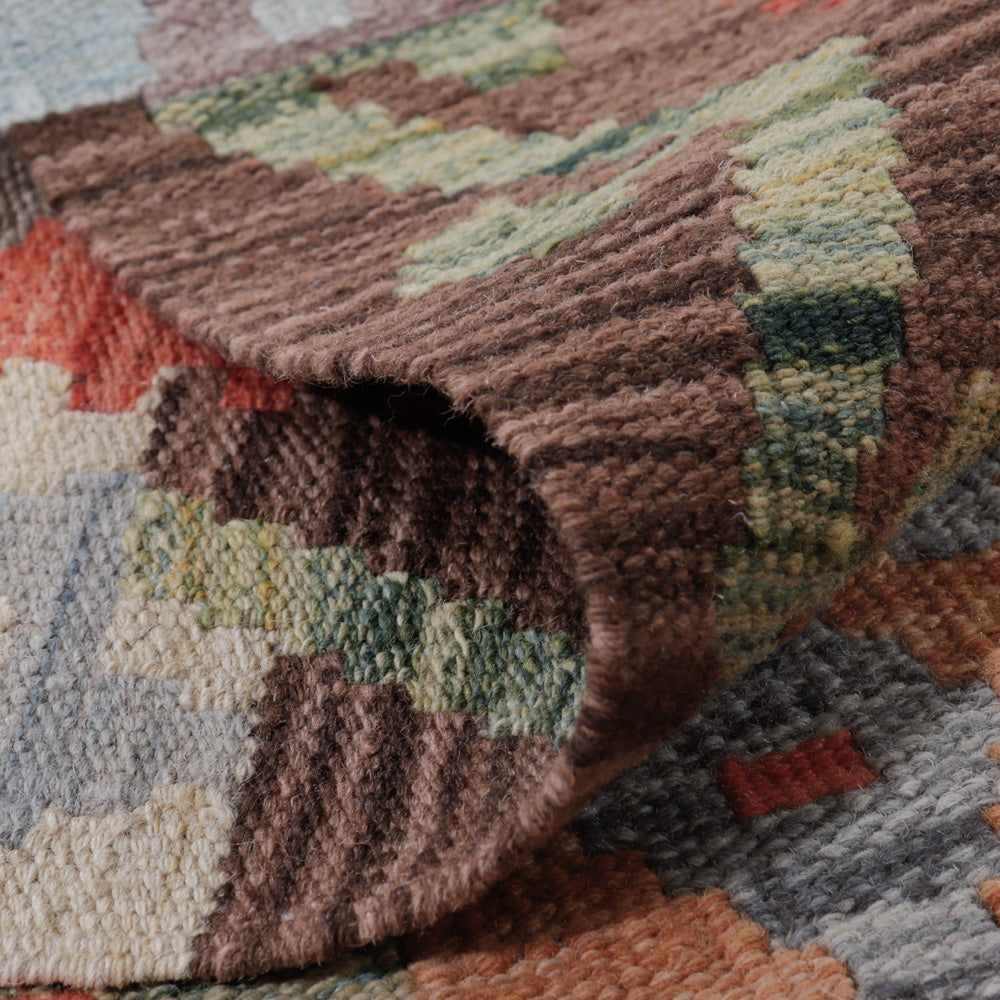 Kelim Teppich - Splash - 131 x 83 cm - mehrfarbig