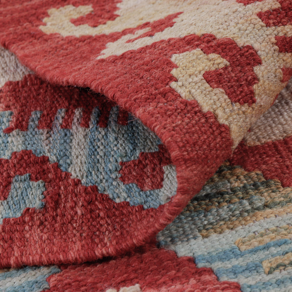 Kelim Teppich - Splash - 131 x 77 cm - mehrfarbig