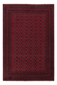 Afghan Teppich - Filpa - 292 x 200 cm - dunkelrot