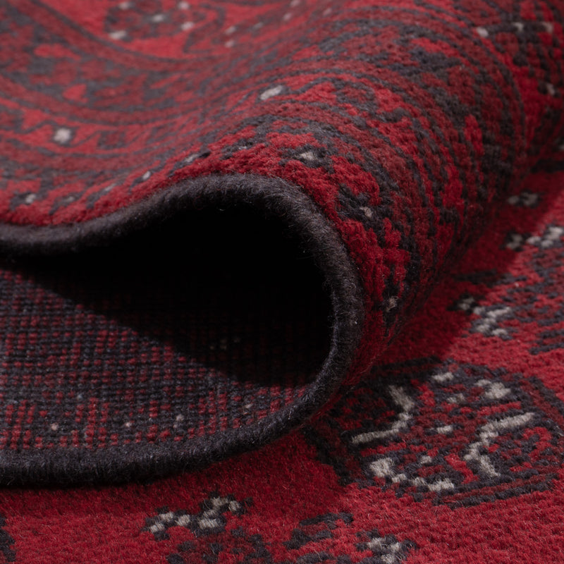 Afghan Teppich - Filpa - 292 x 200 cm - dunkelrot