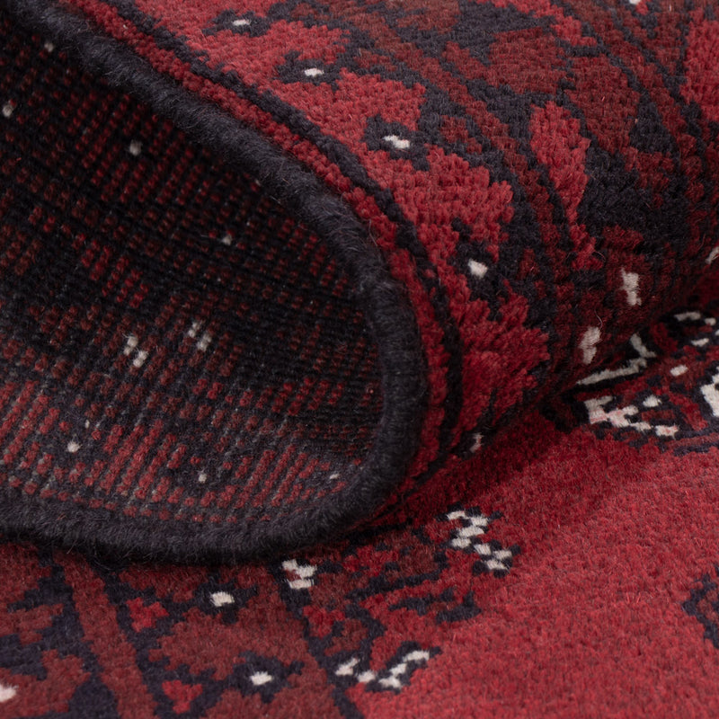 Läufer Afghan - Filpa - 190 x 98 cm - dunkelrot