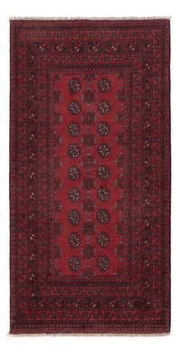 Läufer Afghan - Filpa - 194 x 99 cm - dunkelrot