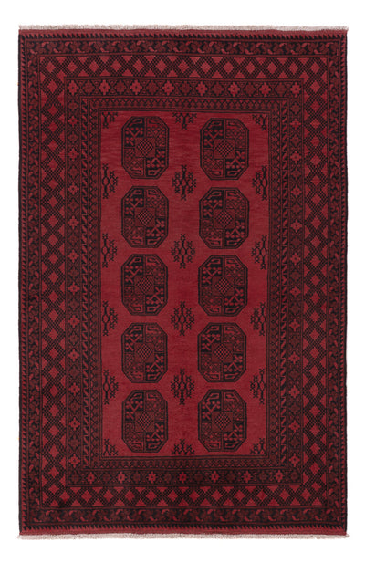 Akhche Teppich 162x242cm - Perserteppich - dunkelrot