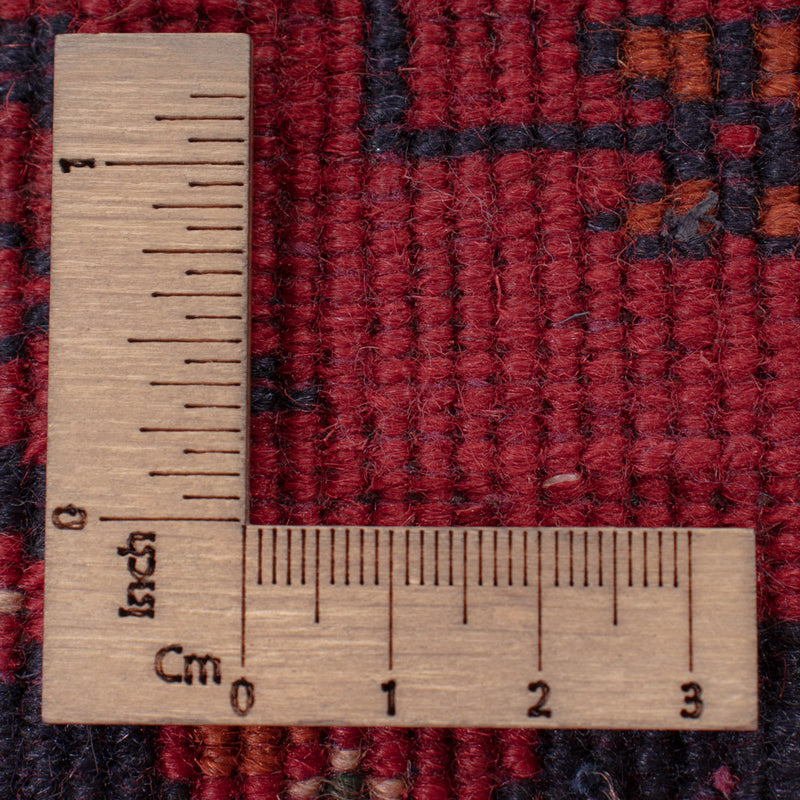 Läufer Afghan - Kunduz - 294 x 84 cm - dunkelrot