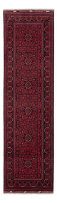 Läufer Afghan - Kunduz - 292 x 80 cm - dunkelrot