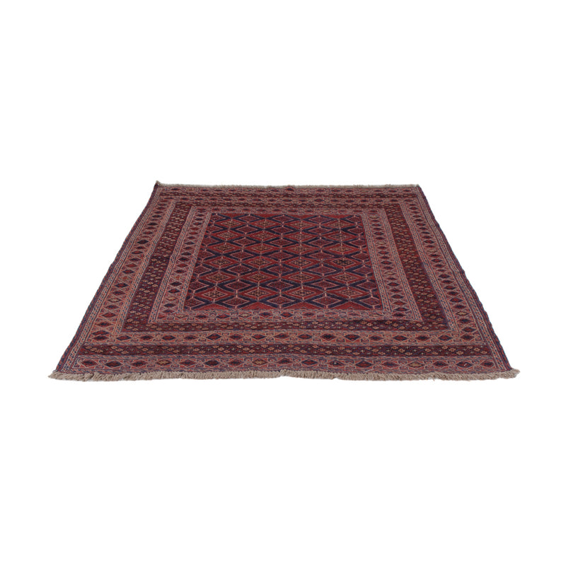 Kelim Teppich - Oriental quadratisch  - 187 x 161 cm - dunkelrot