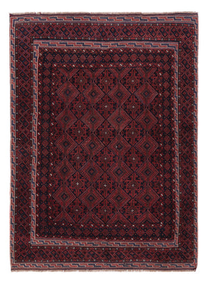 Kelim Teppich - Oriental - 184 x 137 cm - dunkelrot